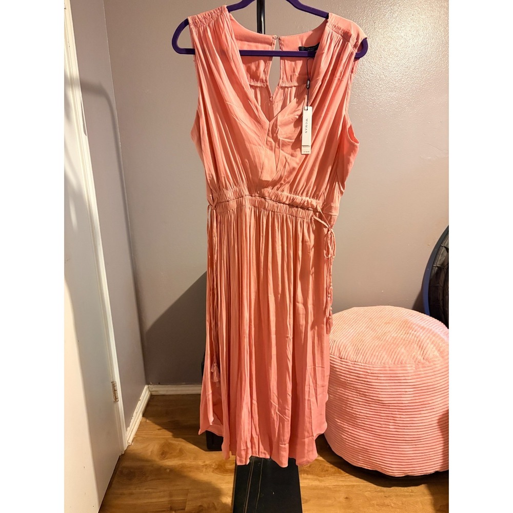 Tahari - Rose Sleeveless‎ Dress, Adjustable Waist Sz 1X - NWT